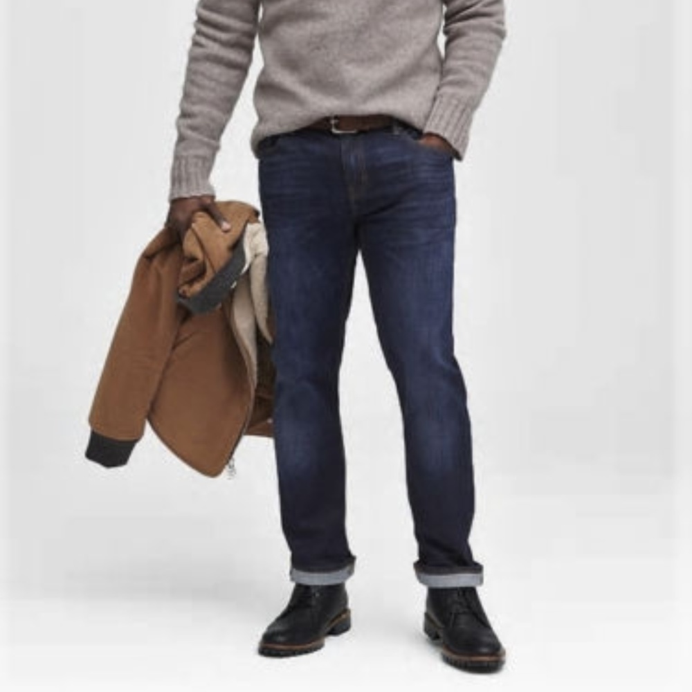 Banana Republic Dark Blue Straight Men Jeans - Picture 2 of 3
